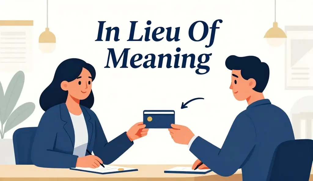 in lieu of meaning