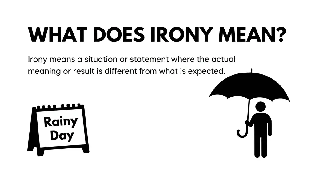 irony meaning